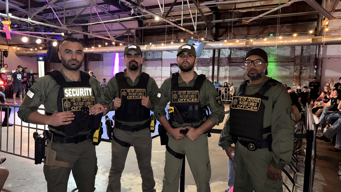 Houston Security Services coverage map and patrol vehicles