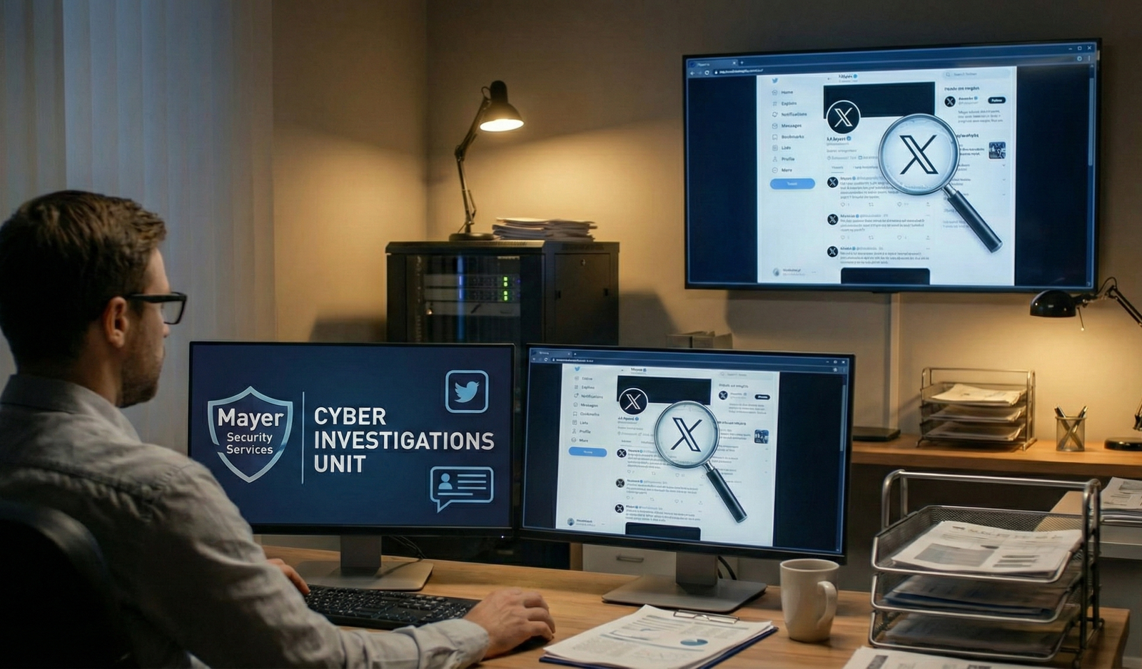 Cyber investigations and digital intelligence OSINT support by Mayer Security Services in Houston